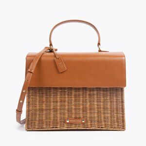 NWT Modern Picnic Wicker Bag - Chestnut